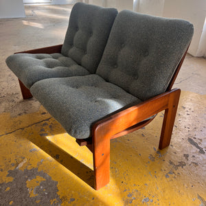 Sofa grau von Yngve Ekström für Swedese