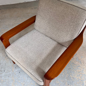 Sessel Teak & Wolle aus Dänemark