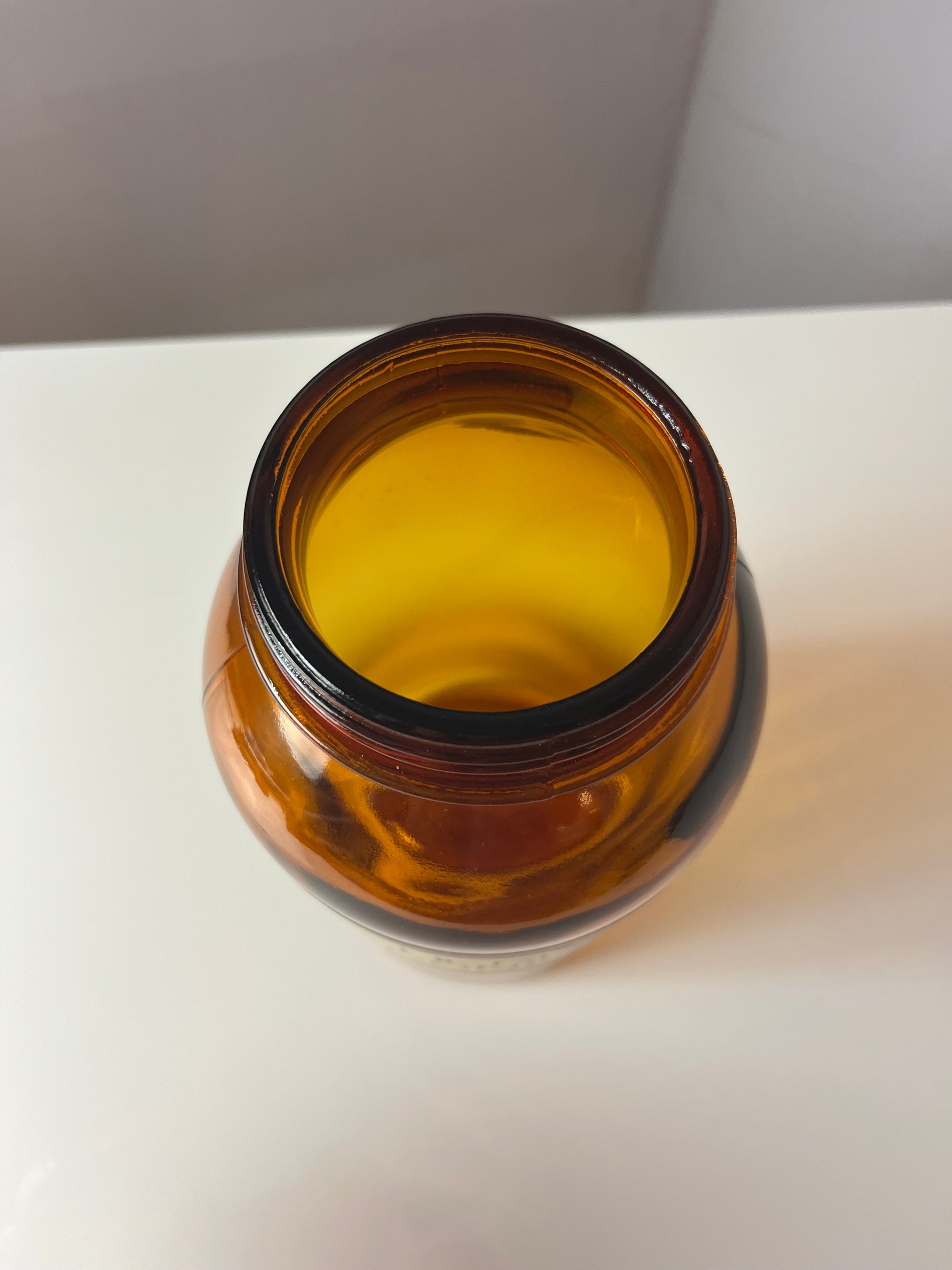 Apothekerglas Herba Veronicae braun