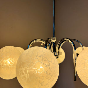 Kronleuchter mit 8 Kugeln von Richard Essig für Hustadt