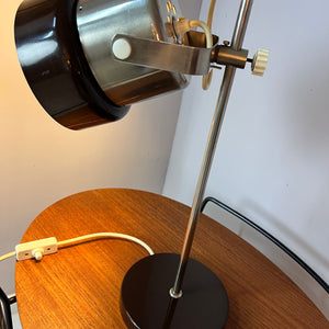 Tischlampe braun 70er