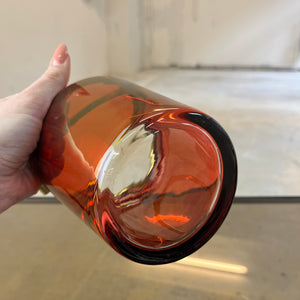 Set: Eiseimer & Cocktailshaker rot Glas Messing von Füger-Glas