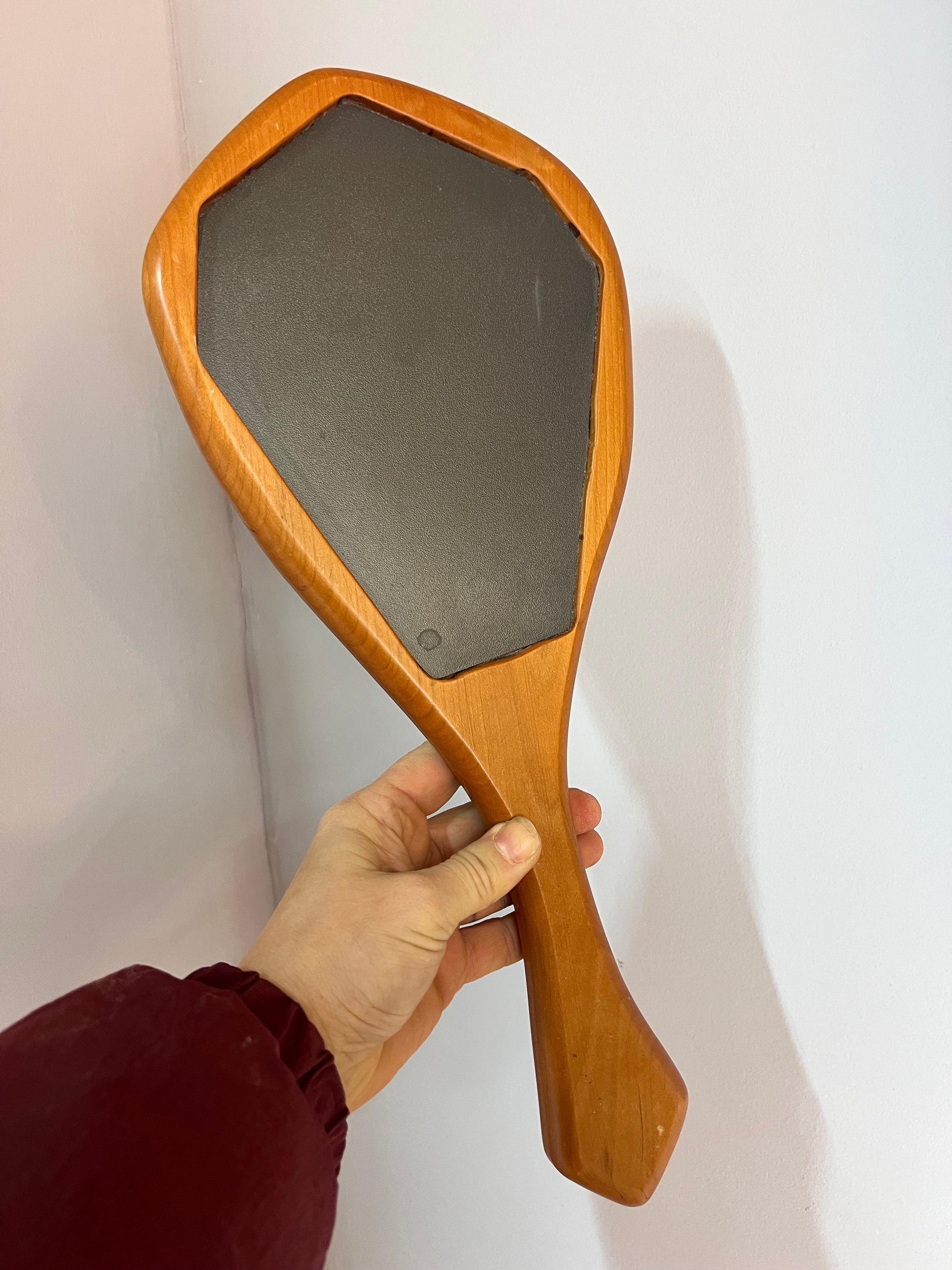 Handspiegel Buche 70er