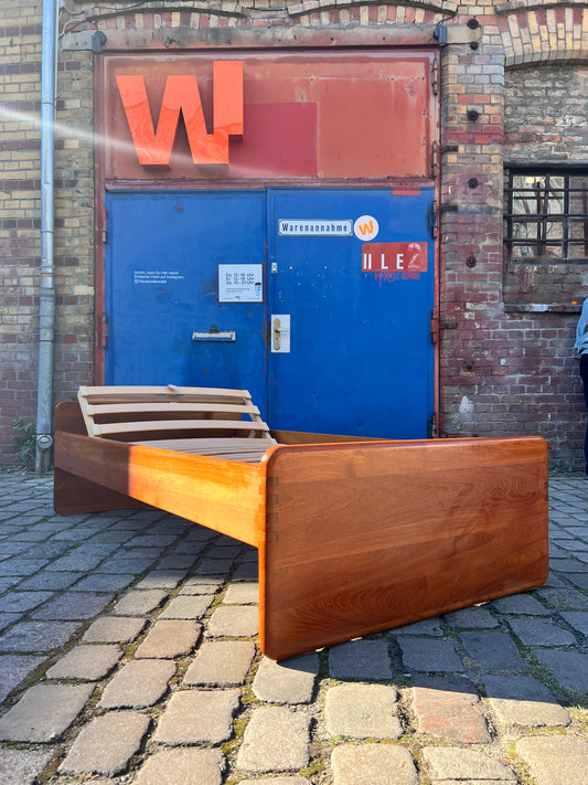 Gästebett Massivholz Teak 100x200 mit Matratze