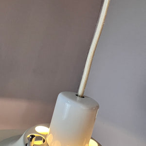 Dänische Lamellenlampe cremeweiss