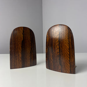 Set: 2x abgerundete Buchstütze Palisander