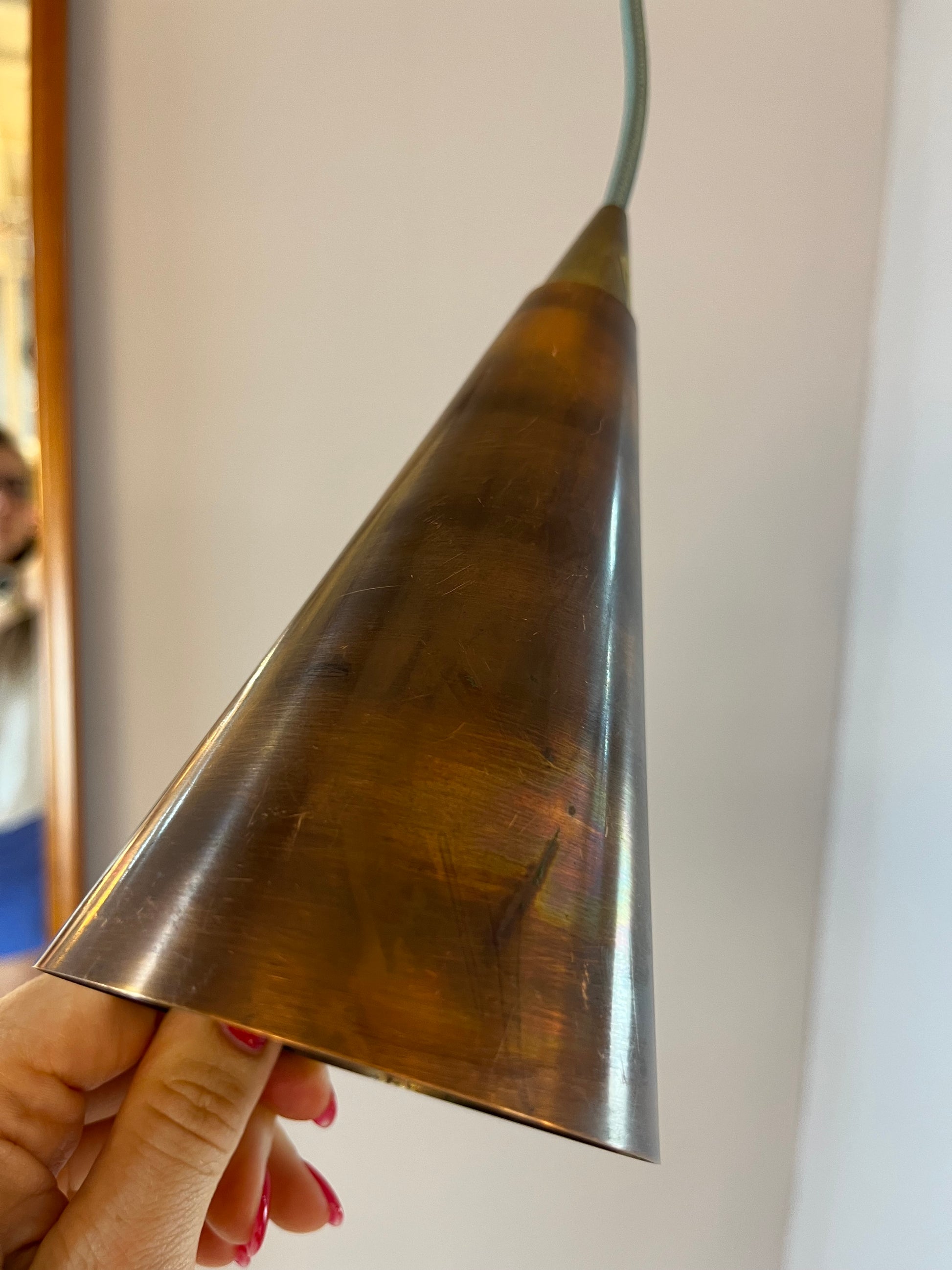 Hängelampe Kupfer aus Dänemark