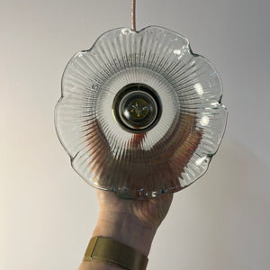Blumenlampe Glas aus Dänemark