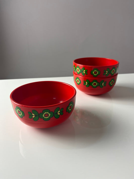 Set: 3x Snackschalen stapelbar rot grün von EMSA