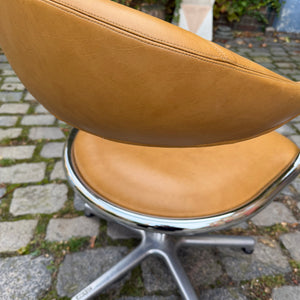 Drehstuhl Chrom Leder von Olymp
