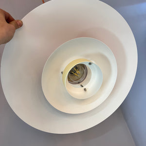 Lamellenlampe neu lackiert peach