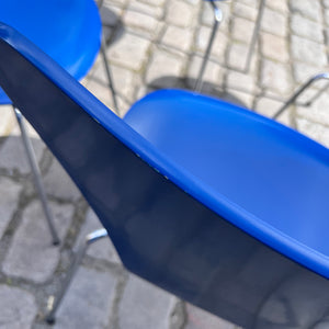 Set: 4x Stuhl Serie 7 Königsblau lackiert von Arne Jacobsen für Fritz Hansen