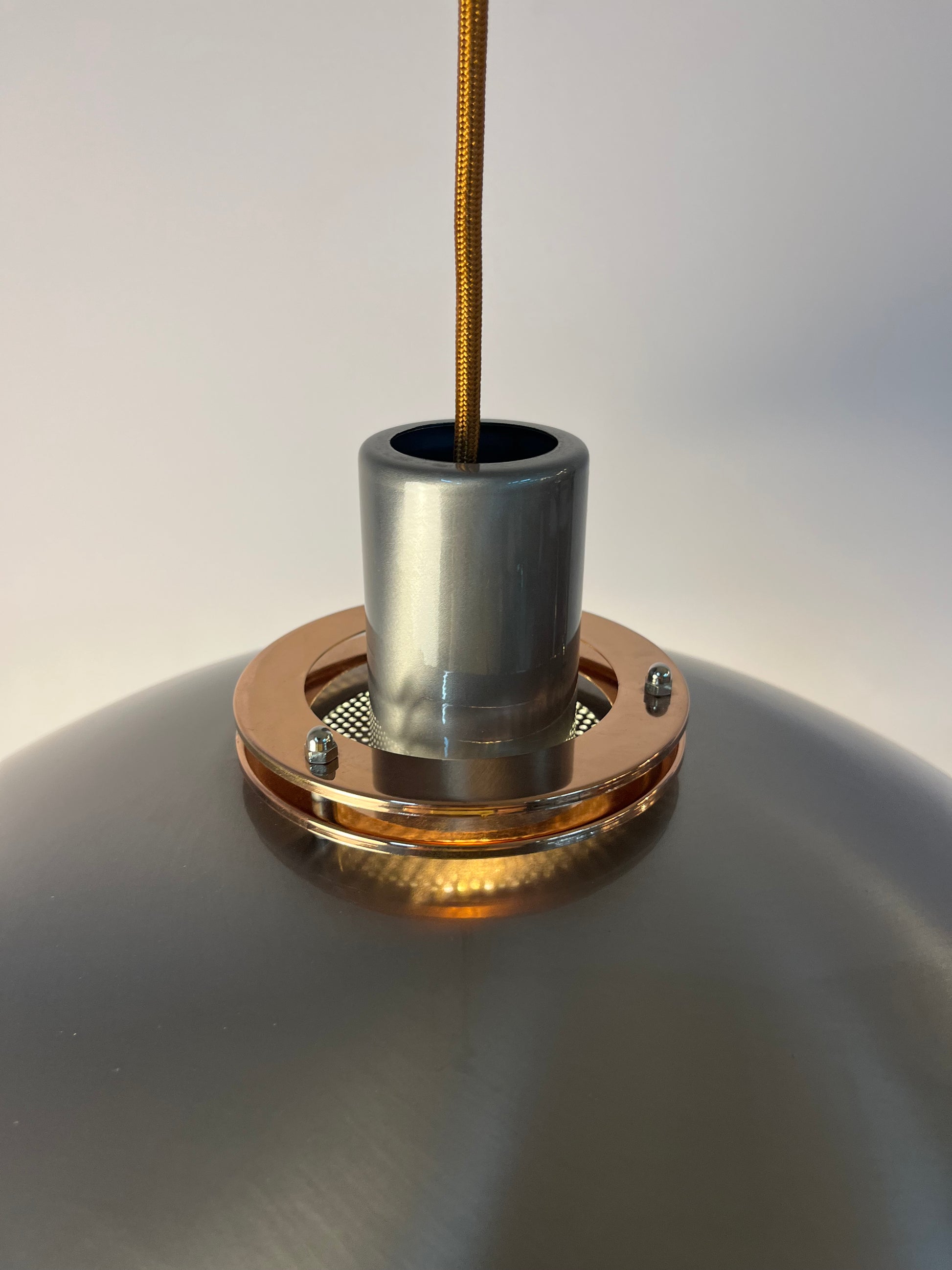 Kleine Lamellenlampe Leto silber kupfer von Top Lamper