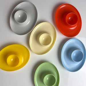 Set: 6x Eierbecher bunt Kunststoff