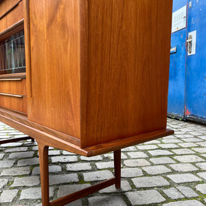 Highboard mit Vitrine Teak aus Dänemark
