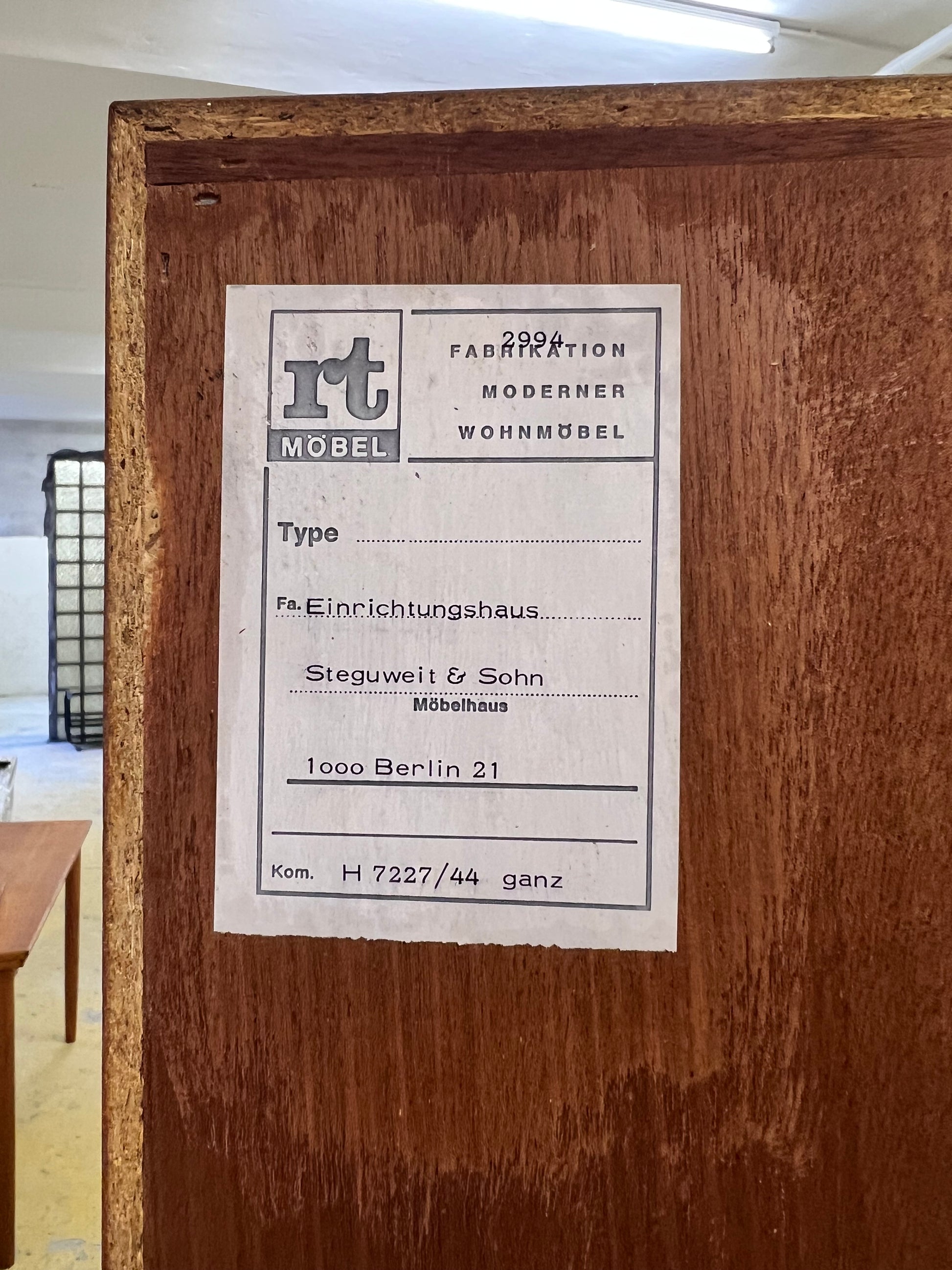 Kleiderschrank Typ 2994 Teak von rt Möbel