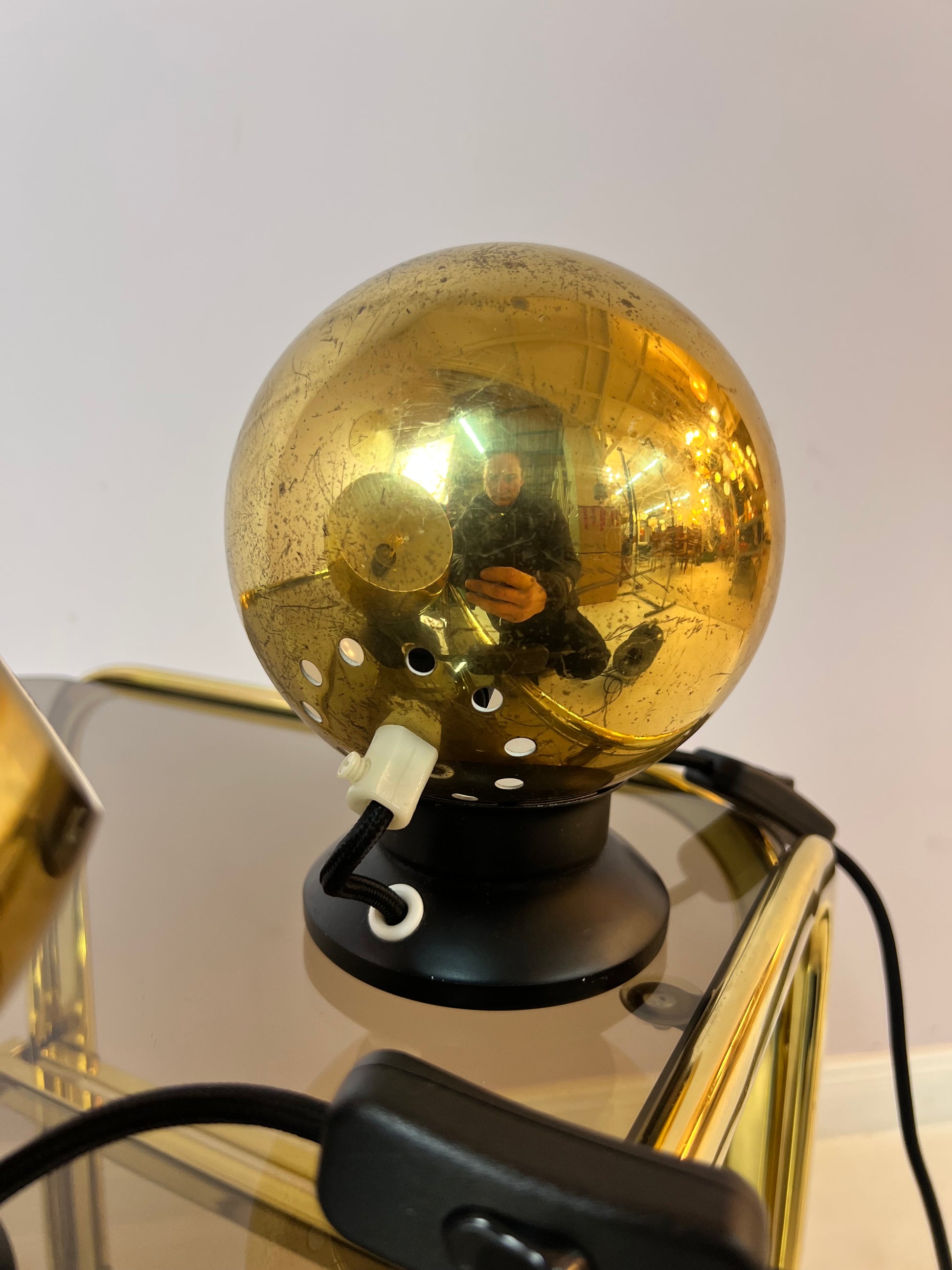 Set: 2x Kugellampe gold von Horn
