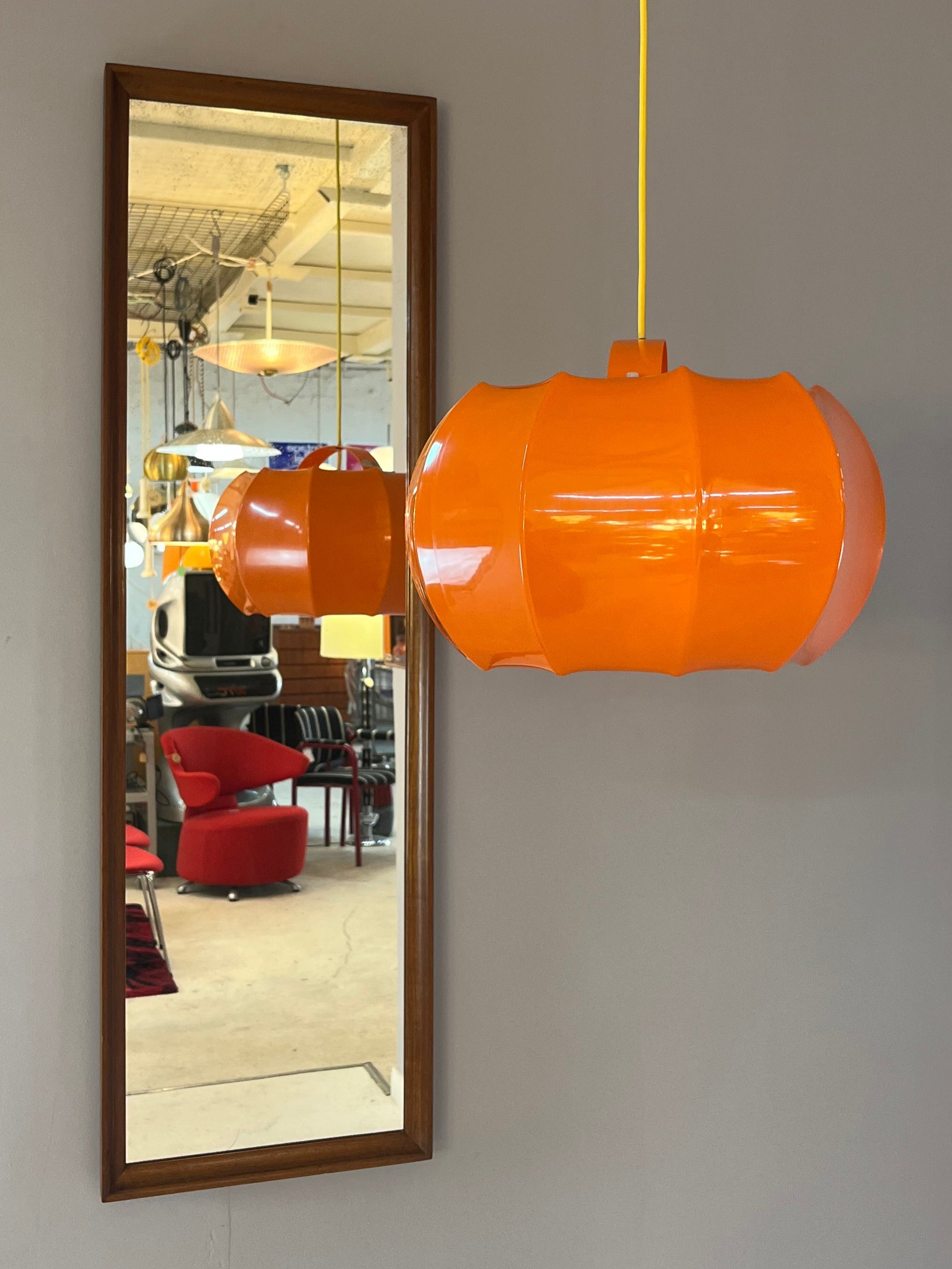 Hängelampe orange Kunststoff von Ilka Plast