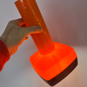 Hängelampe orange von Bent Karlby für Schrøder-Kemi