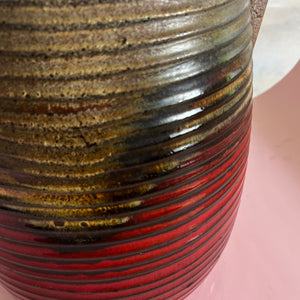 Bodenvase 417-42 rot braun von Scheurich West Germany