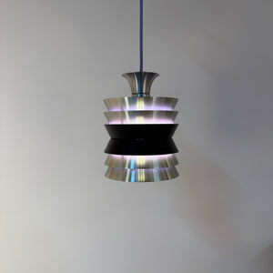 Lamellenlampe Trava silber schwarz lila von Carl Thore für Granhaga