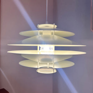 Lamellenlampe weiß