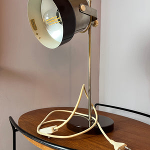 Tischlampe braun 70er