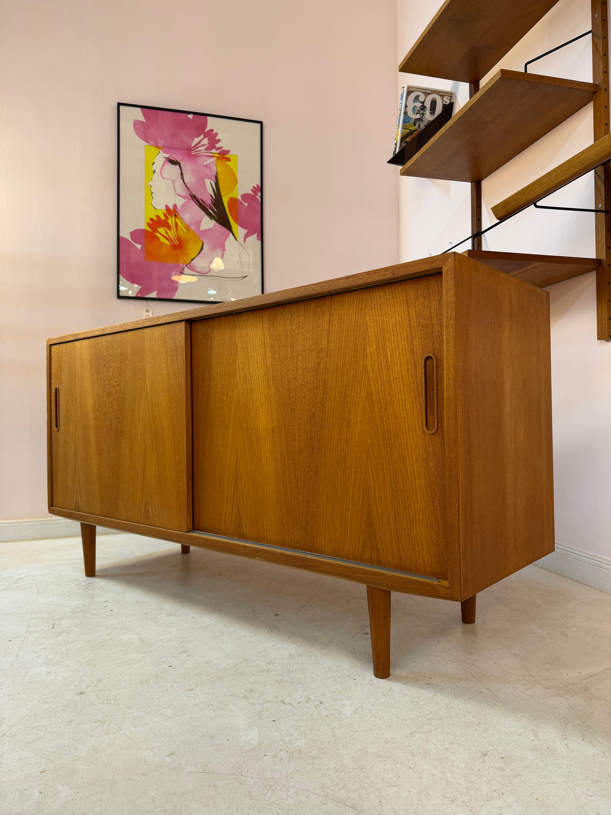 Sideboard Teak von Carlo Jensen für Hundevad & Co