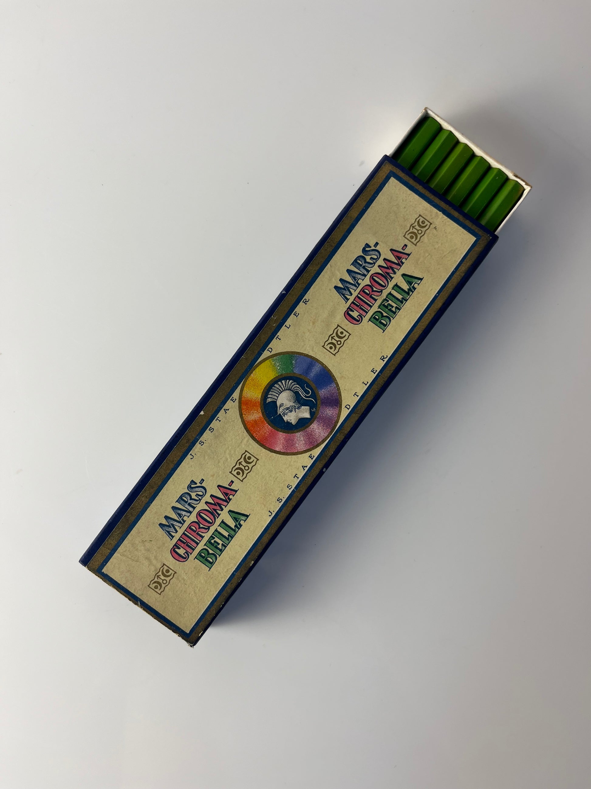 Set: Buntstfifte Mars-Chromabella grün von J.S. Staedtler