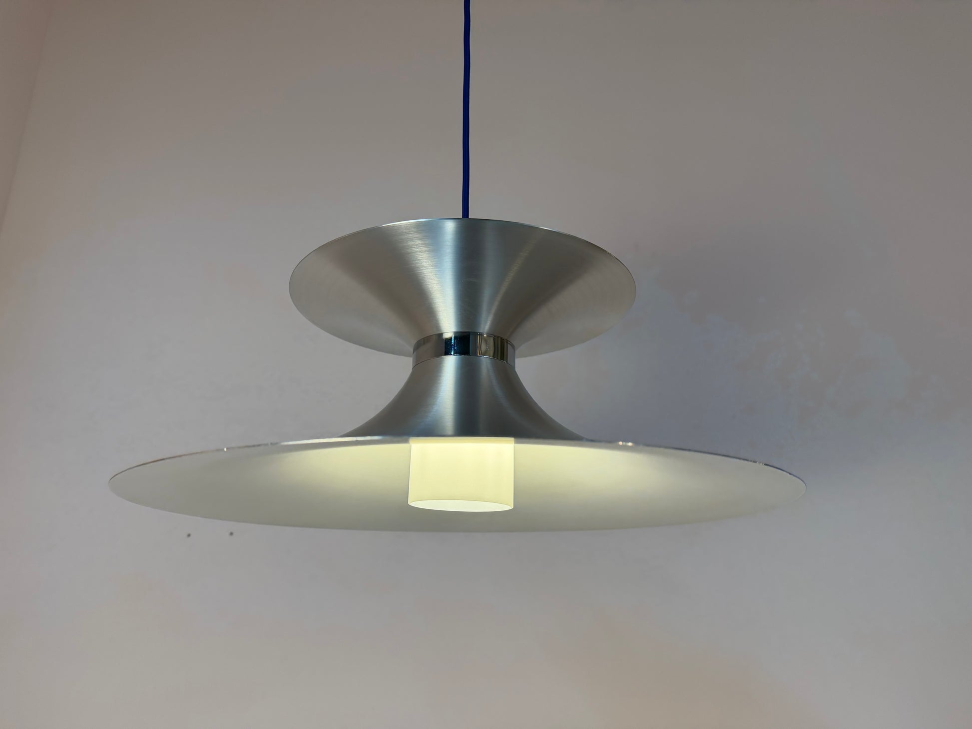 Lamellenlampe silber aus Dänemark