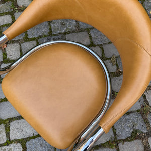 Drehstuhl Chrom Leder von Olymp