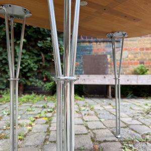 Esstisch Teak mit Hairpinlegs aus Dänemark