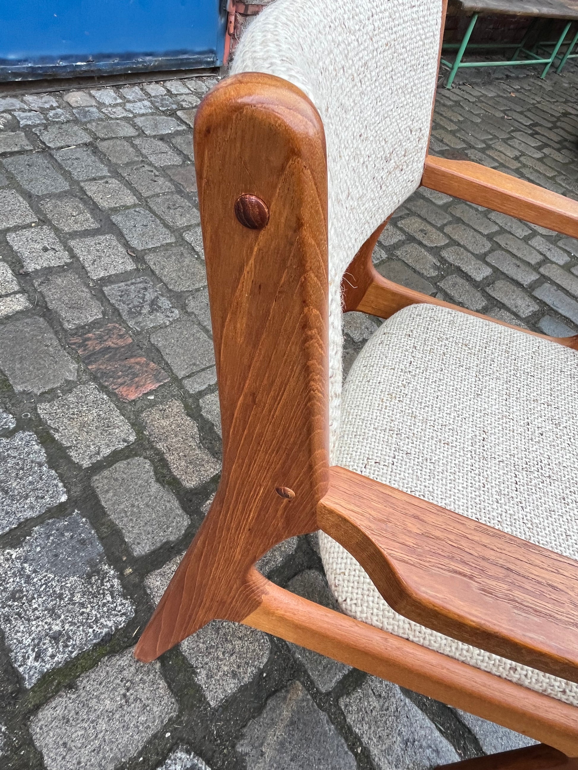 Armlehnstuhl Teak Wolle von Erik Buch für Nova Møbler