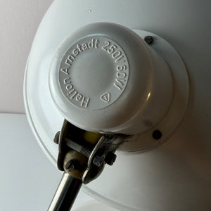 Schreibtischlampe weiß Metall von Helion - VEB Leuchtenbau Arnstadt