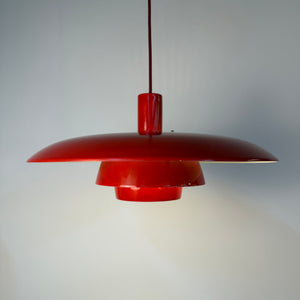 Lamellenlampe rot aus Dänemark