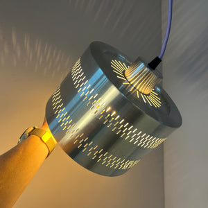 Hängelampe silber Aluminium aus Dänemark