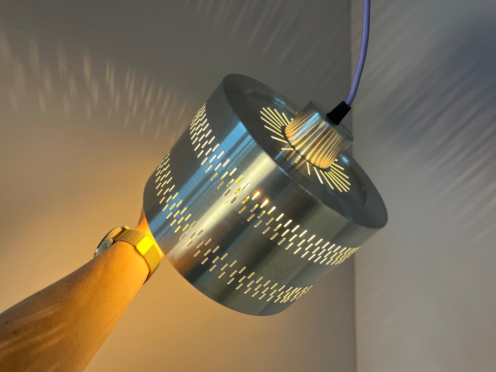 Hängelampe silber Aluminium aus Dänemark