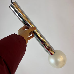 Hängelampe Big Globe Perlmutt Chrom von Motoko Ishii für STAFF