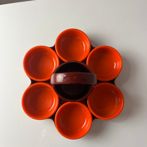 Snack Tablett Menage Aperitivo rot orange von EMSA