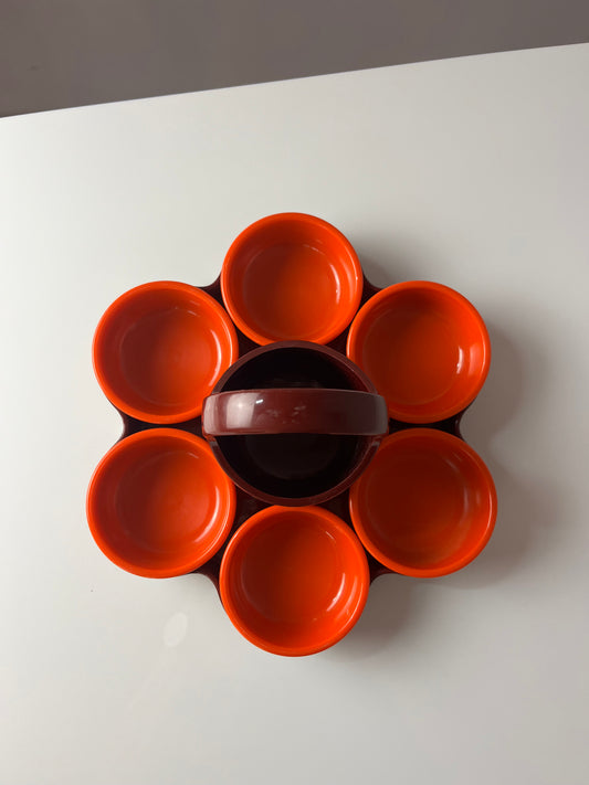 Snack Tablett Menage Aperitivo rot orange von EMSA