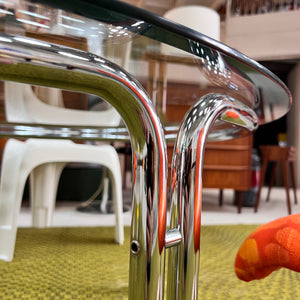 Couchtisch Glas & Chrom