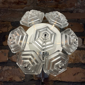 Wandlampe Eiskristall von VEB Kristallleuchtenbau Ebersbach