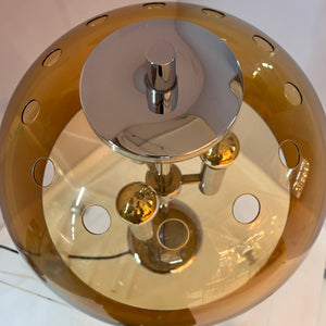 Tischlampe Chrom & Plexiglas 70er