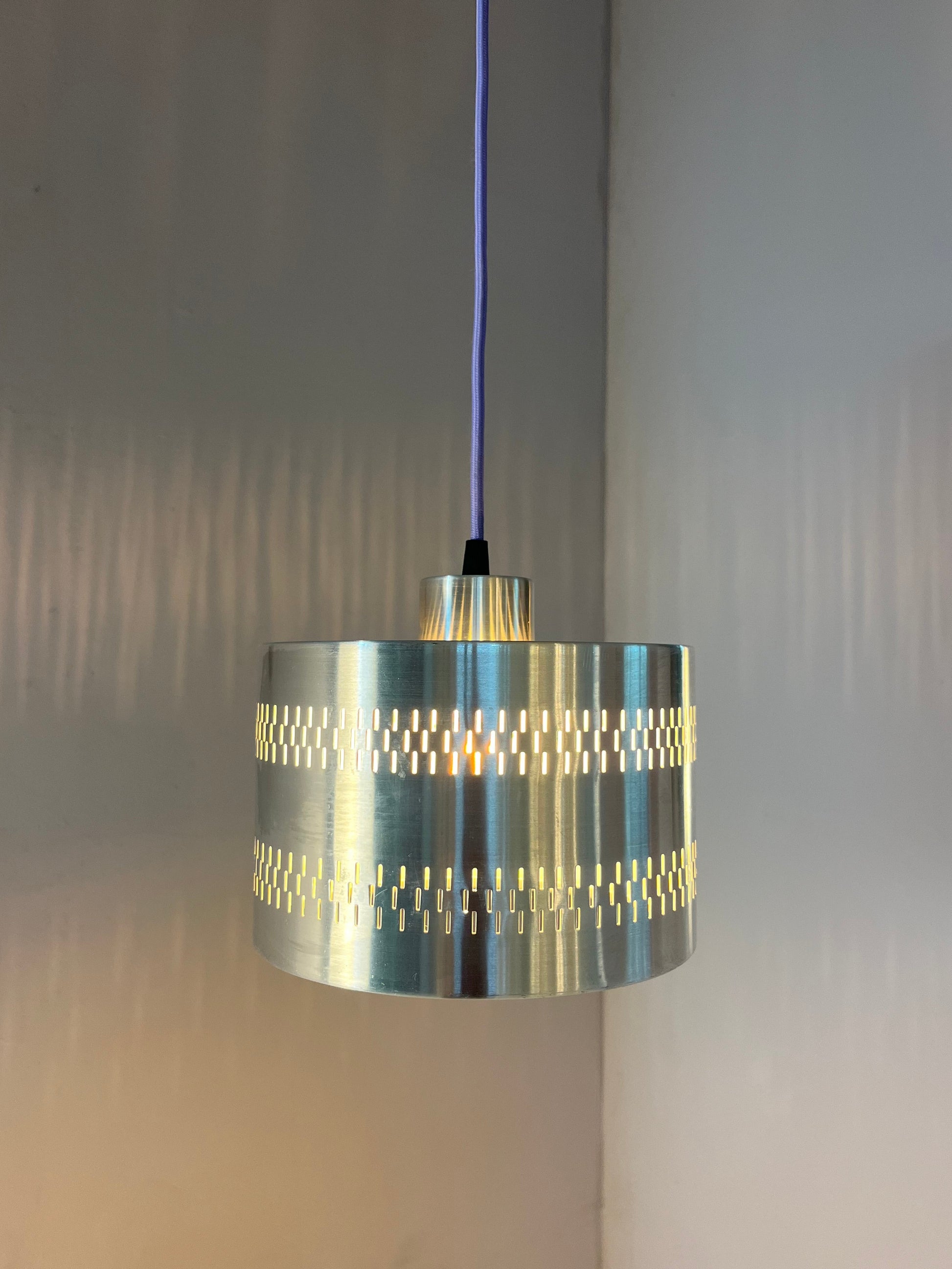 Hängelampe silber Aluminium aus Dänemark