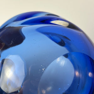 Aschenbecher blau Glas