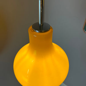 Hängelampe gelb Glas