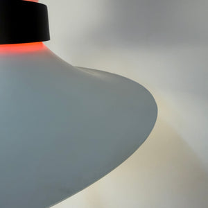 Lamellenlampe weiß schwarz von Bent Nordsted für Lyskaer Belysning