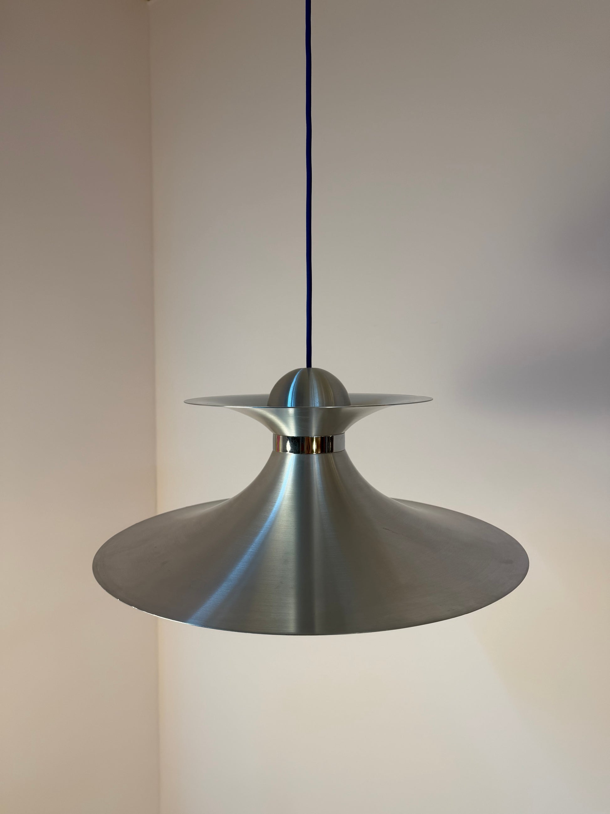 Lamellenlampe silber aus Dänemark
