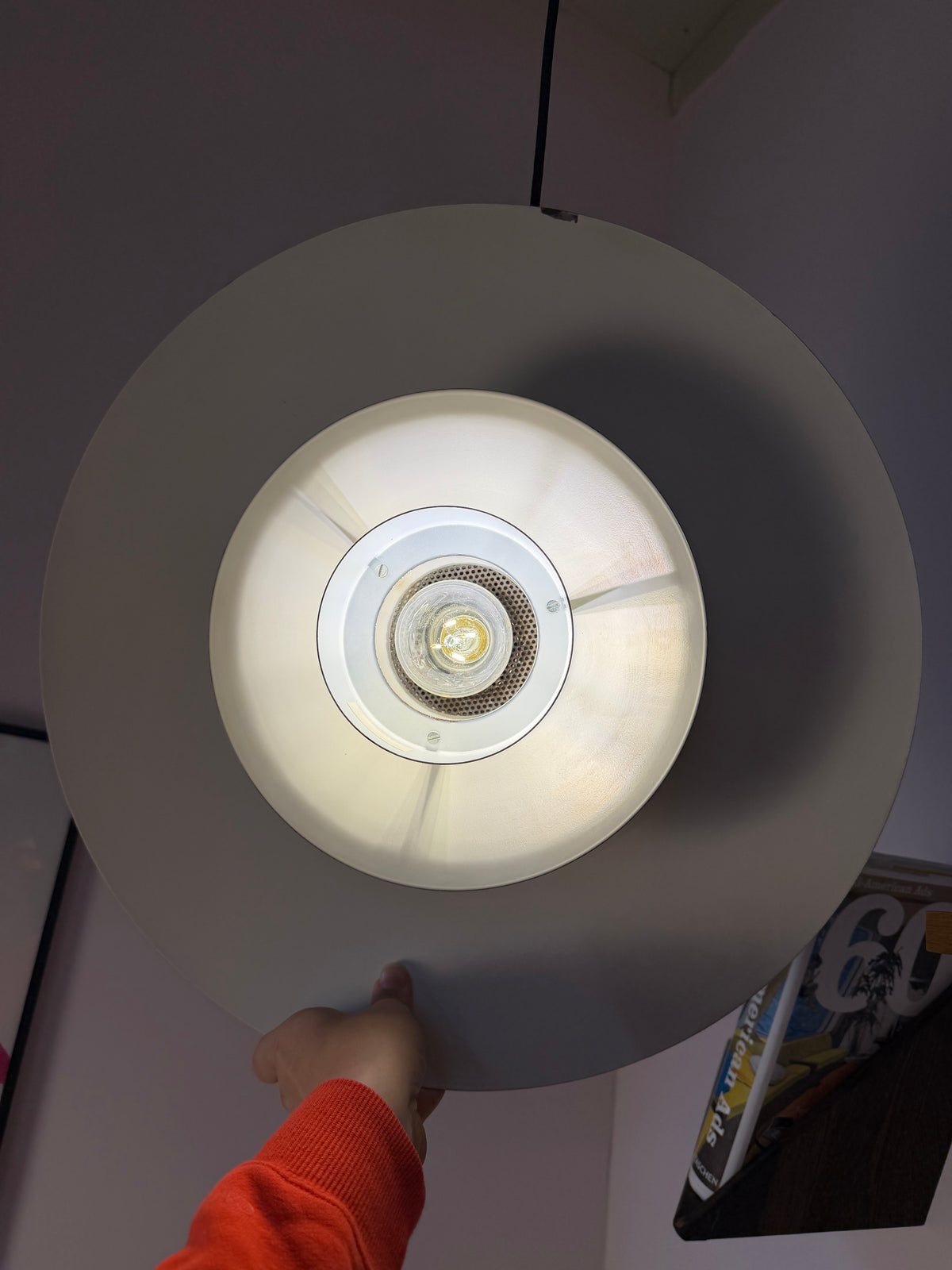 Lamellenlampe Leto silber kupfer von Top Lamper