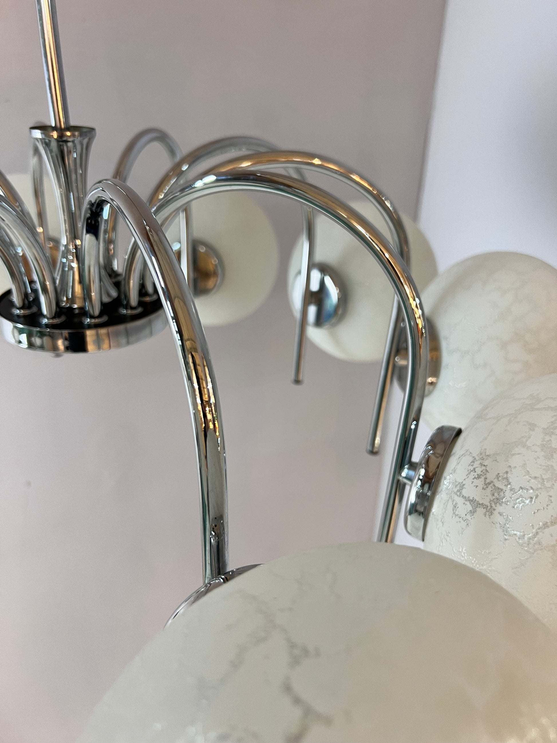 Kronleuchter mit 10 Kugeln von Richard Essig für Hustadt